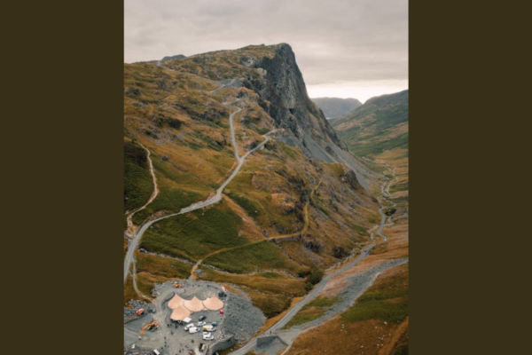 Tipis in the mountains - Honister slate mine - Wedding in the wild
