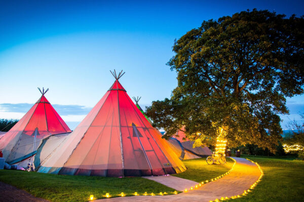 Colourful Giant Hat Tipi Tent