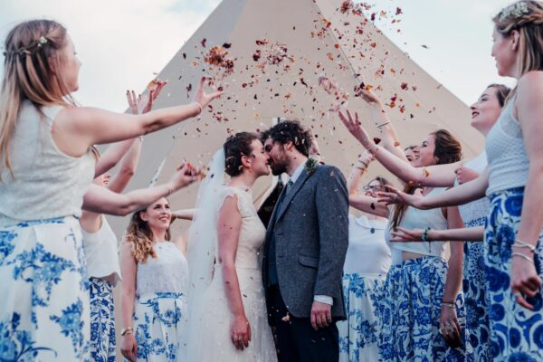 Wedding Tipis Confetti - Blue Theme Bridesmaids