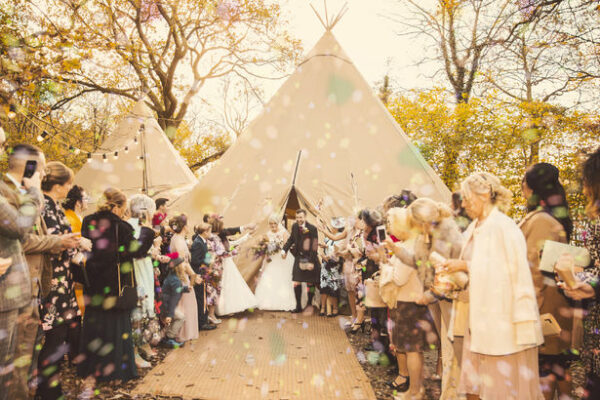 Woodland Wedding, Tipi Tents magical woodland Tipis venue Cumbria