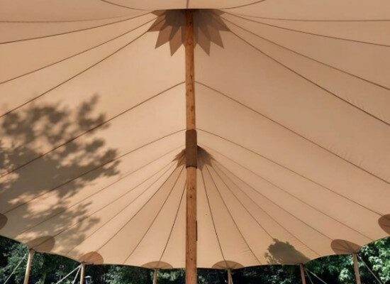 Soft oyster-coloured canvas - Timeless wedding style - Sperry Tent Wedding