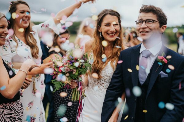 Wedding Confetti - Cumbria Wedding - Tipi Hire Cumbria