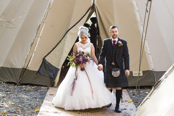 Woodland Wedding Cumbria, Woodland Wedding Lake District, Ceremony Tipi, giant Event Tipi Wedding
