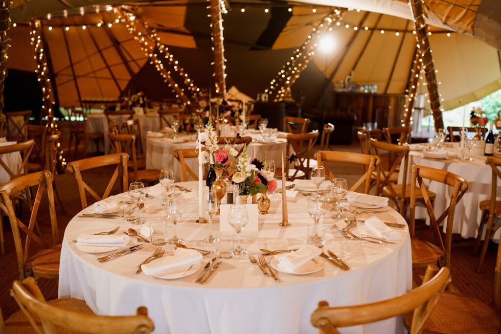 Tipi Tent Hire Silverholme Manor Wedding. Lake District Wedding Venue