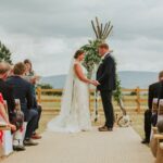 Outdoor Wedding Ceremony with Tipi Party Tents at the High Barn on the Eden Hall Estate