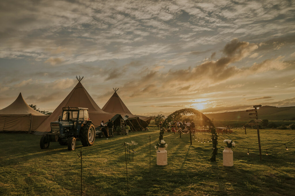 Garden Wedding. Tipi Tent Hire Packages. Giant Tipi Hire Cumbria, Lake District, Northumberland, North East