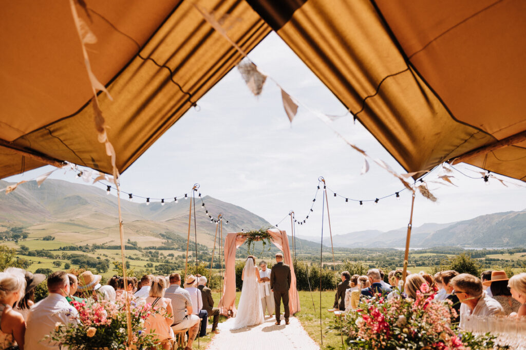 Outdoor Wedding Ceremony Lake District Cumbria