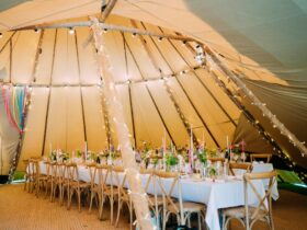 Colourful Festival Wedding Ideas. Tipi and Marquee Hire for Weddings Scotland