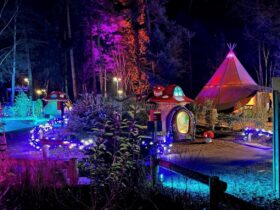 Winter Tipis Hire, Centre Parcs Winter Wonderland. Long Term Teepee Tent Hire. Winter Wedding Ideas