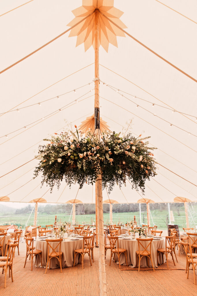 Wedding Flower Inspiration. Marquee Flowers from Brackens of Bowness, Windermere.
