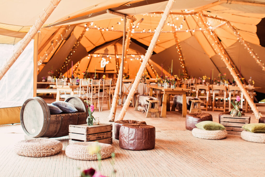 Quirky Wedding Ideas. Tipi Hire for Weddings Cumbria, Northumberland, Lake District, Scotland