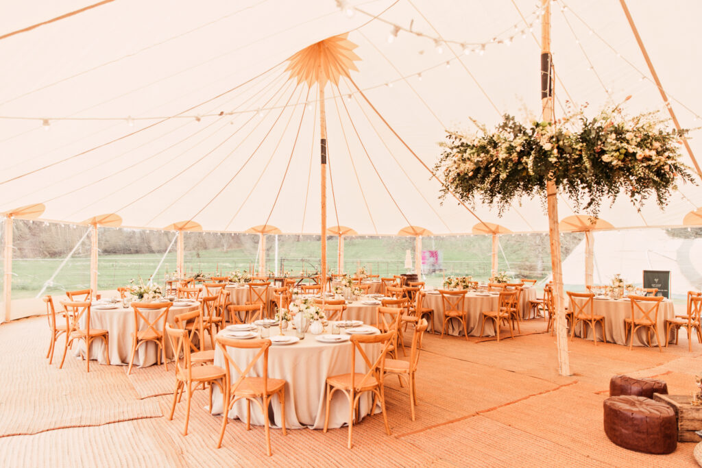 Traditional Canvas Marquee - Wooden Poled Marquee - Sperry Tent Wedding