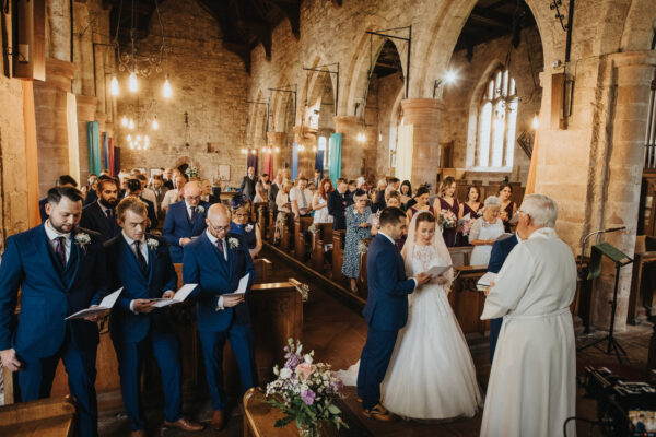 Lake District church wedding - wedding ceremony - traditional wedding