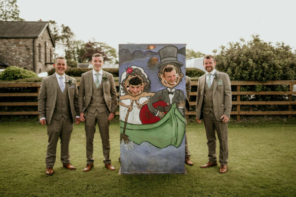 Quirky wedding - Lake District Wedding - Handmade wedding decorations