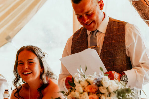 Outdoor Wedding - Tipi Tent Wedding Venue Bower House Inn, Lake District Wedding