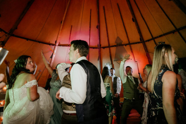 Evening Wedding - Country Outdoor Wedding - Tipi Tent Wedding - Lake District Wedding