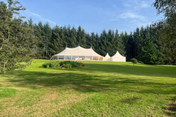 Sailcloth Tent Marquee in the Lake District - Woodland Wedding Venue