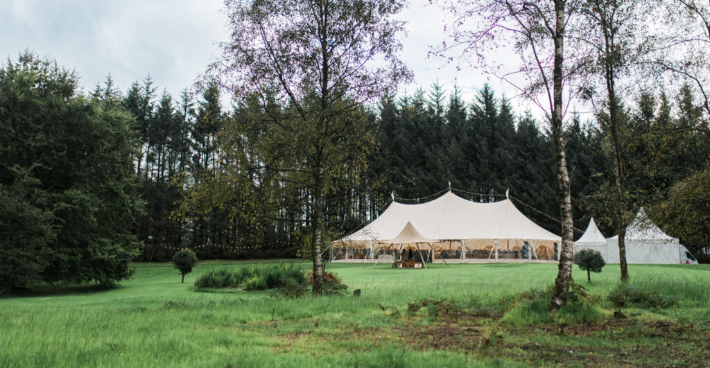 Sperry Tent Style Sailcloth Marquee Hire the Lilymere Estate, Cumbria. DIY Wedding Venue