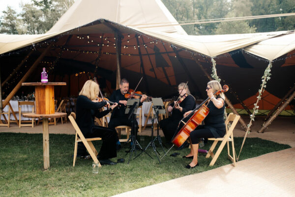 String Quartet Cumbrian Wedding Suppliers and entertainers, Tipi Hire Lake District, Cumbria and Lancashire